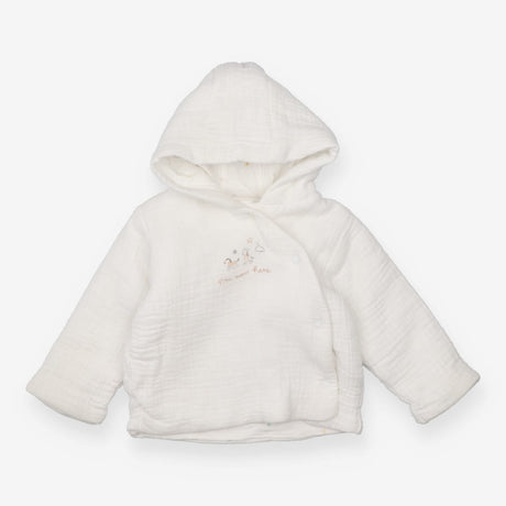 White "I'm New Here" Coat