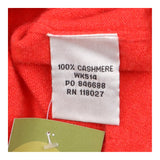 Cardigan Red Cashmere Button Up Peplum