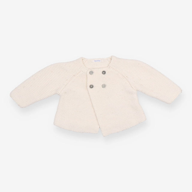 Cream Knit Cardigan Bout'chou
