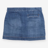Joules Blue Denim Mini Skirt Front Pockets