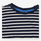 Tee blue striped SS yellow trucks