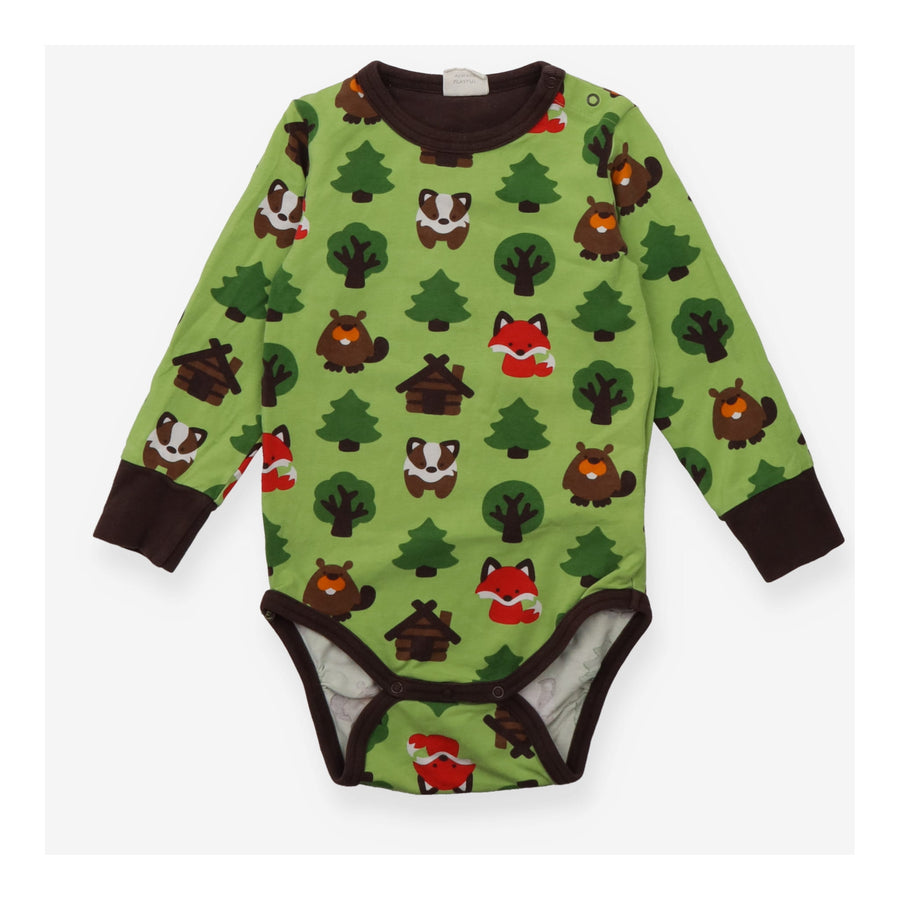 Bodysuit Green and Brown Woodland Theme