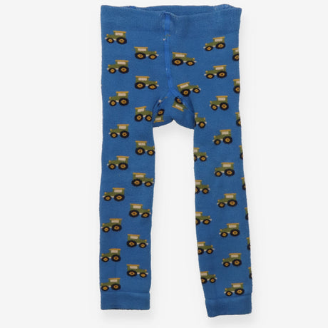 Blue Tractor Knit Leggings