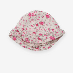 White Sunhat with Roses