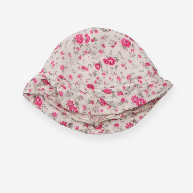 White Sunhat with Roses