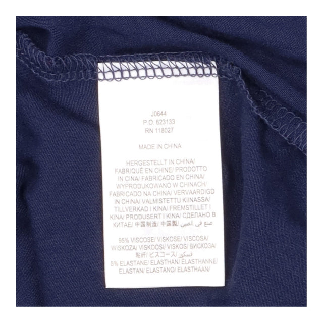 Midi Skirt Navy Blue Gold Metallic Polka Dot