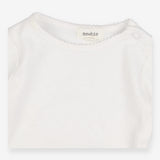 Bodysuit white long sleeve broderie anglaise