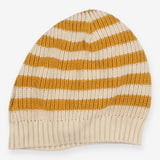 Yellow stripe knit hat