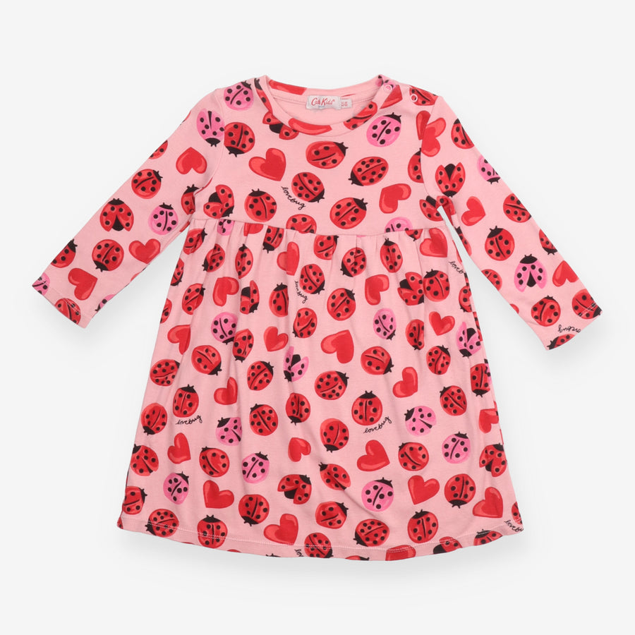 Pink Dress with Ladybirds
