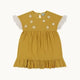 Yellow Floral Applique Dress
