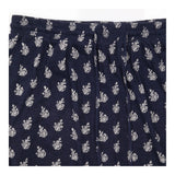 Printed Maxi Skirt Floral Paisley Navy Blue