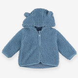 Fleece zip up hoodie blue