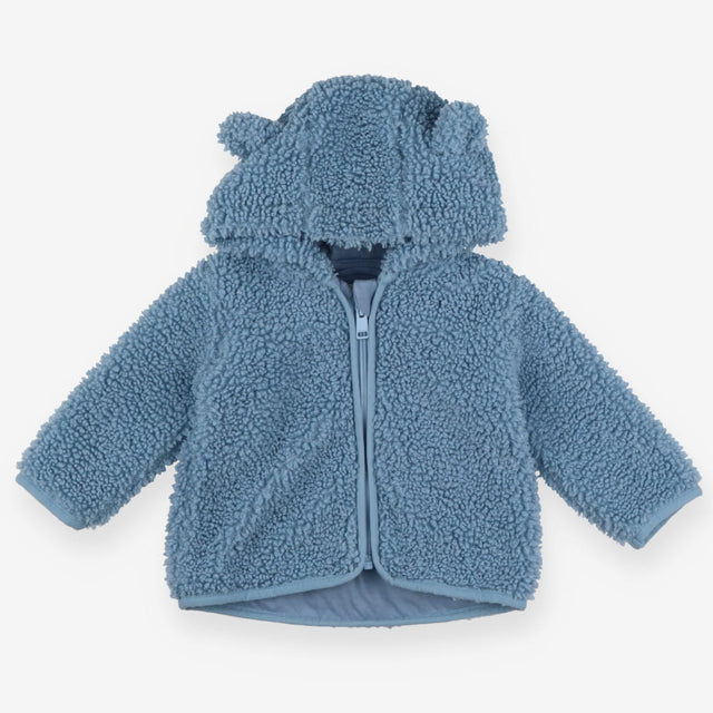 Fleece zip up hoodie blue