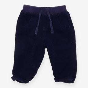 Trousers Cord Pull On Navy