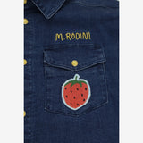Denim Shirt Strawberry Pocket