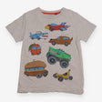 T-Shirt Short Sleeve Grey Funky Vehicles