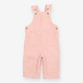 Dungarees Cord Pink with Ruffle Straps