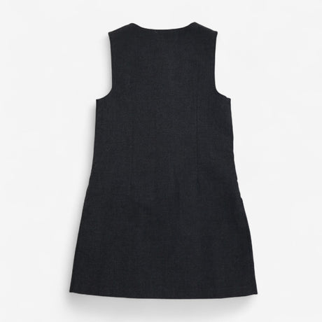 Uniform Grey Pinafore with Heart Zip