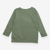 Tee LS green red festive door