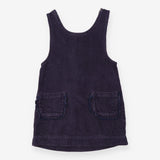 Dress Sleeveless Cord Purple with Pockets