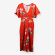 Lipsy Red Floral Jumpsuit