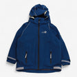 Blue rain coat