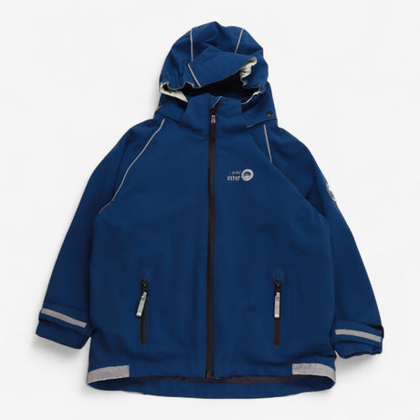 Blue rain coat
