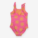 Swim costume pink with sun face