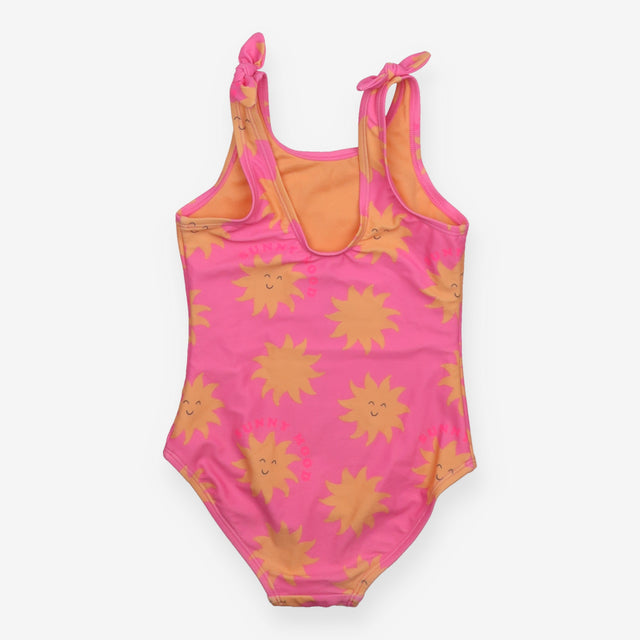 Swim costume pink with sun face