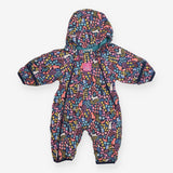 Pramsuit blue woodland fleece lined