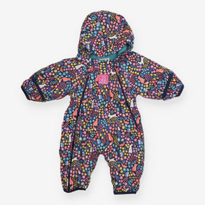 Pramsuit blue woodland fleece lined