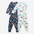Navy Vegetables and Blue Dinosaurs Pyjamas 2 Pack