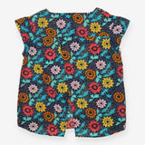 Longline maternity and nursing Blouse in Dotty Dah