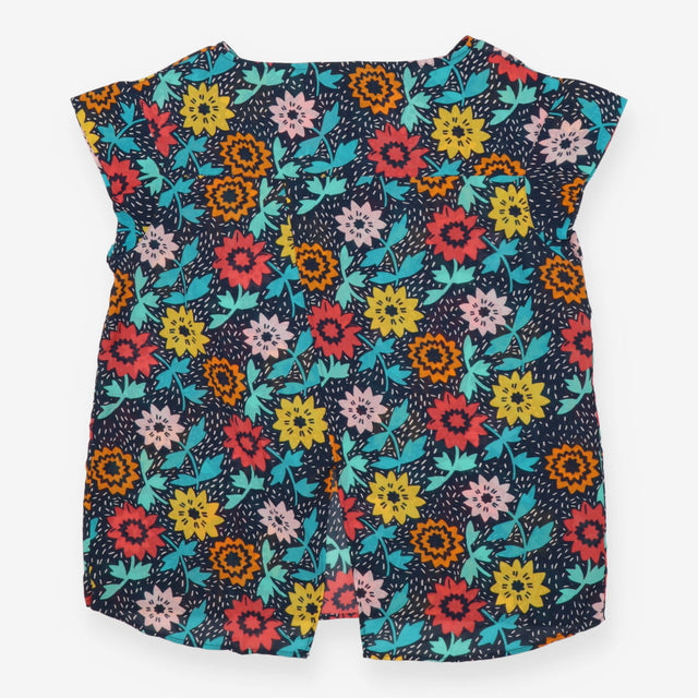 Longline maternity and nursing Blouse in Dotty Dah