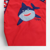 Rash Vest Red and Blue Sharks