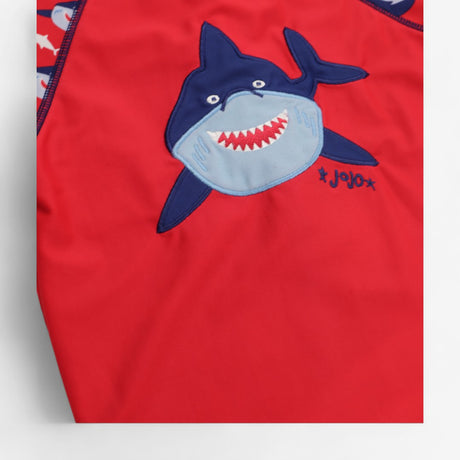 Rash Vest Red and Blue Sharks