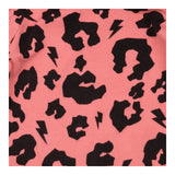 Pink leopard spots and lightening bolt sleepsuit
