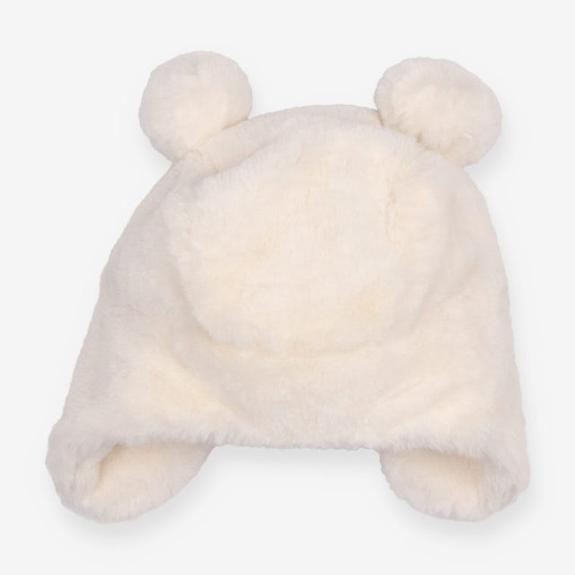 Baby fur winter bear hat