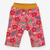 Trousers reversible yellow cord flower knees flora