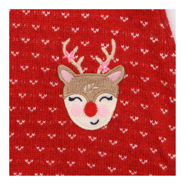 Red Reindeer Knit Dress