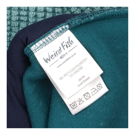 Ariana Full Zip Grid Fleece Leaf Green