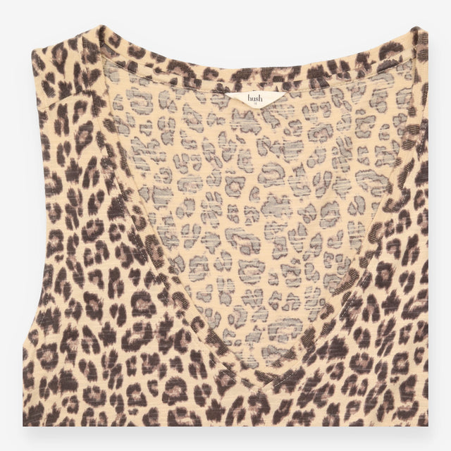 Dress Leopard Print Sleeveless Midi