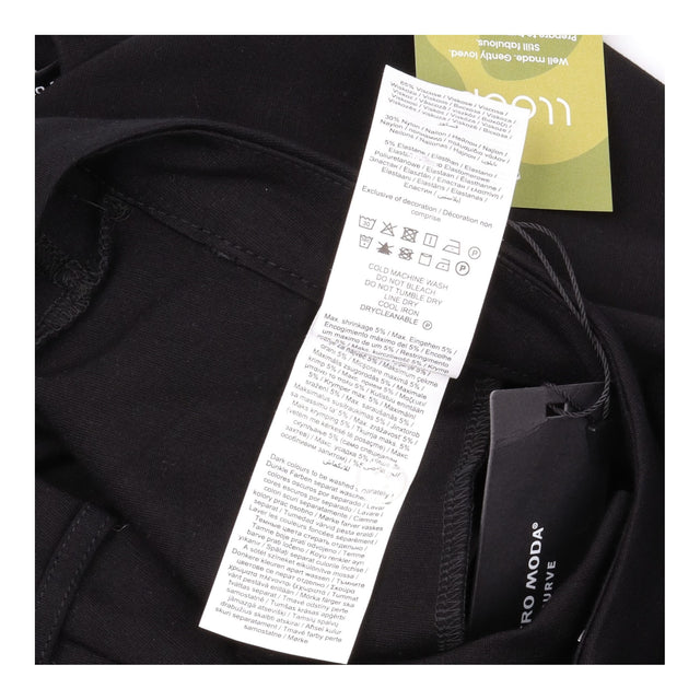 Trousers Wide Leg Tailored Stretch Black