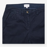 Cotton Stretch Chino Trousers Navy Blue