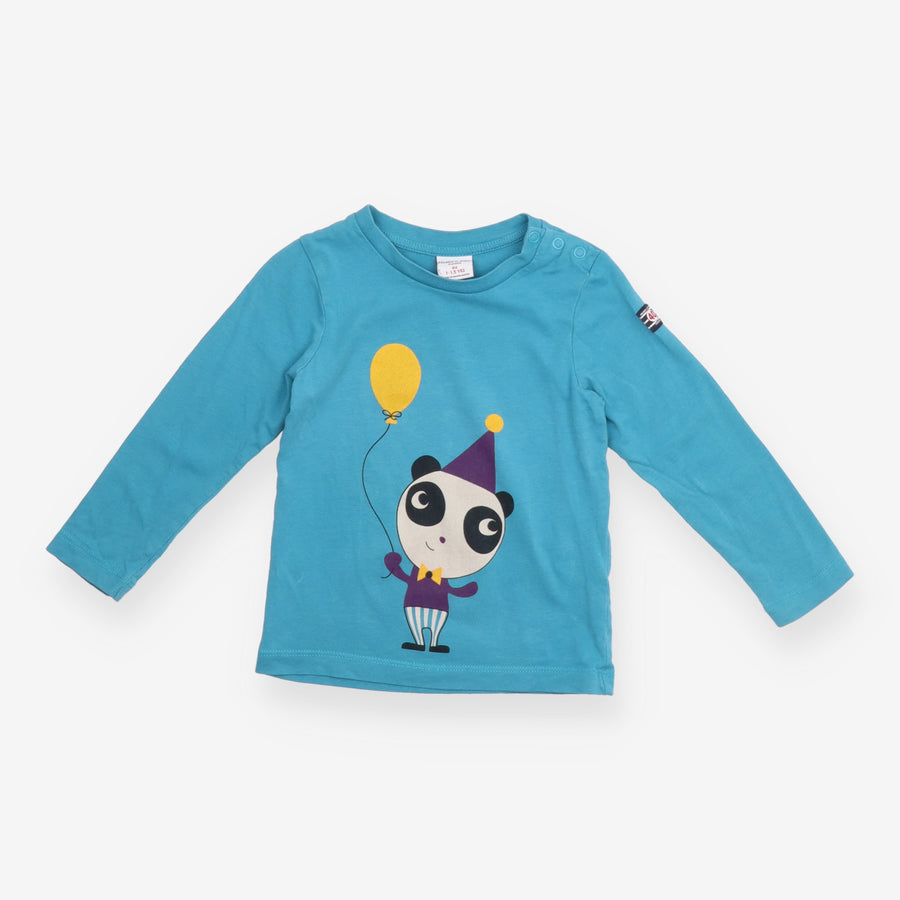 Blue Birthday Panda Long Sleeve