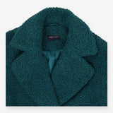 Teal Teddy Borg Peacoat