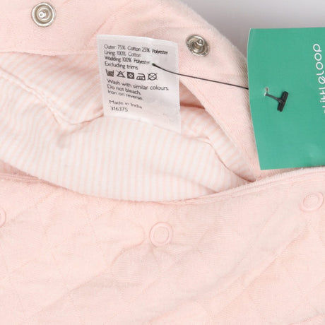 Jersey Pramsuit Pink Quilted with Elephant