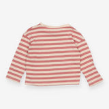 Tee LS pink stripe Best  Friends