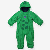 Puddlesuit Fleece Lining Green Dinosaur