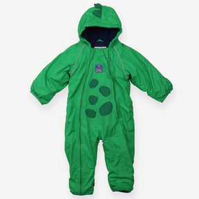 Puddlesuit Fleece Lining Green Dinosaur